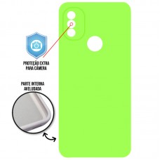 Capa Motorola Moto E20 - Cover Protector Verde Limão